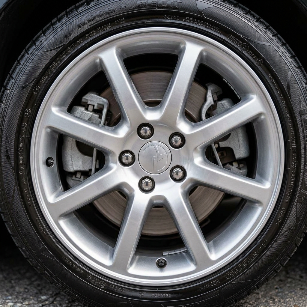 Wheel & Rim Detail after detailing