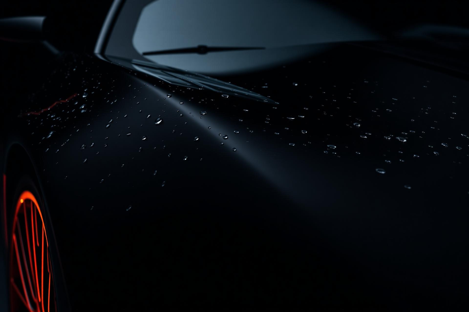 Glossy detailed luxury car